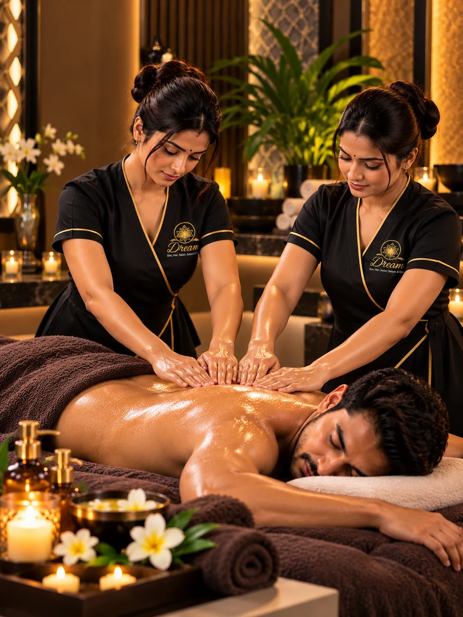 Four Hand Massage at Dream Wellness Spa, Monda Market, Secunderabad